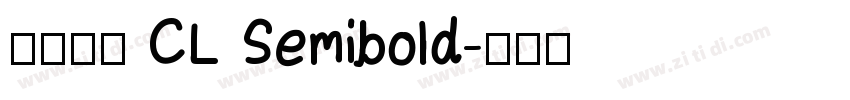 更紗黑體 CL Semibold字体转换